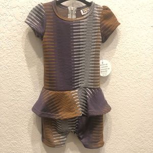 NWT Dot Dot Smile girls romper size 12/24 months